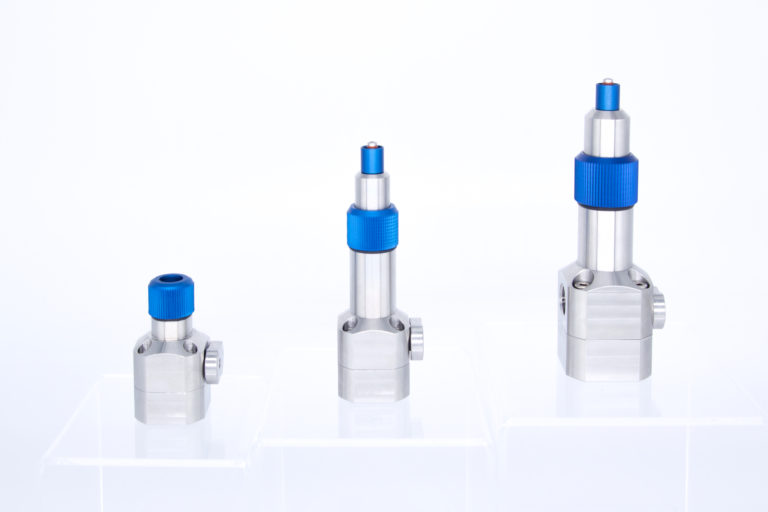 Three preeflow eco-PEN stainless steel kits in different sizes